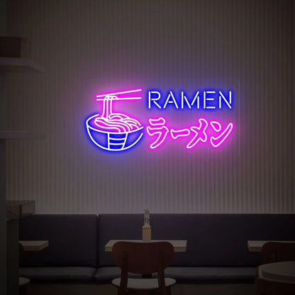 Ramen Japanese Noodles Neon Sign Living Room Shop Wall Decor Art