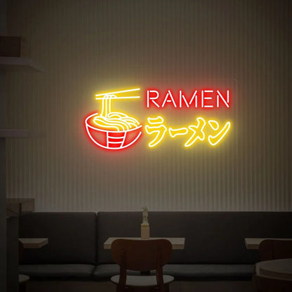 Ramen Japanese Noodles Neon Sign Living Room Shop Wall Decor Art