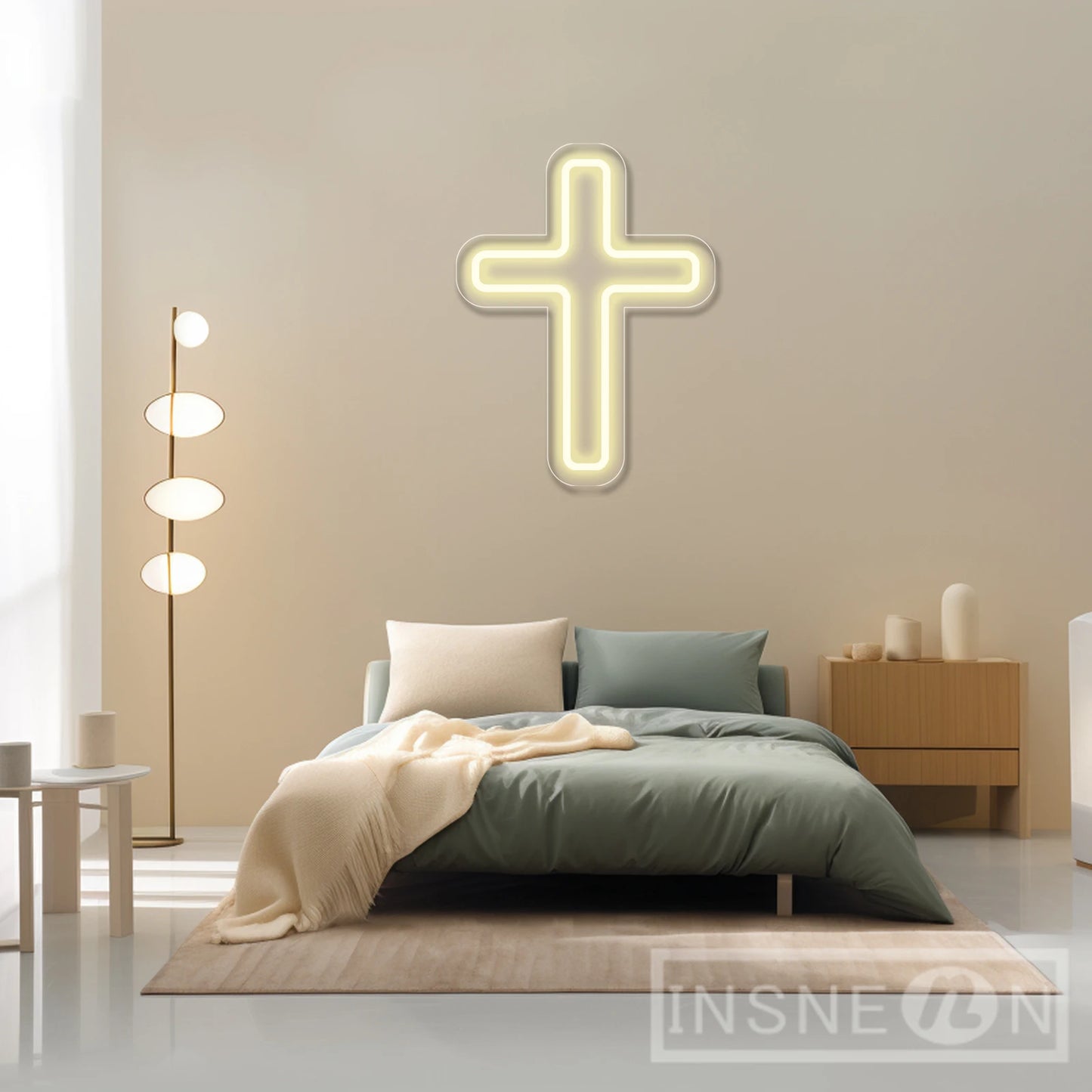 Cross Neon Board Jesus Cross Neon Board For Wall Decor Baptism Day Baby room decor Decoration Bedroom Room Usb neon led sign