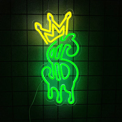 Crown Dollar Sign LED