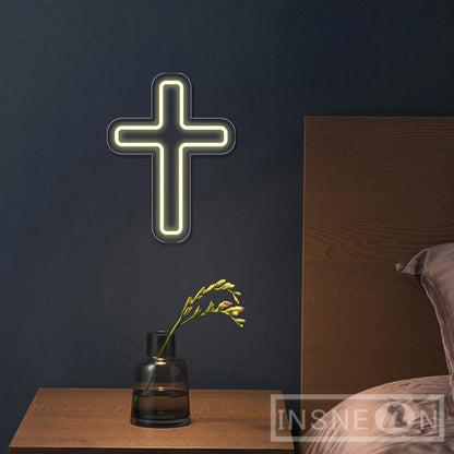 Cross Neon Board Jesus Cross Neon Board For Wall Decor Baptism Day Baby room decor Decoration Bedroom Room Usb neon led sign