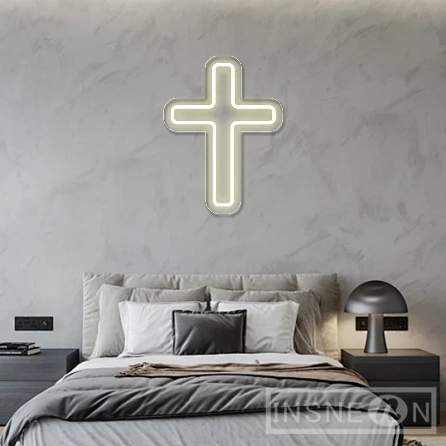 Cross Neon Board Jesus Cross Neon Board For Wall Decor Baptism Day Baby room decor Decoration Bedroom Room Usb neon led sign