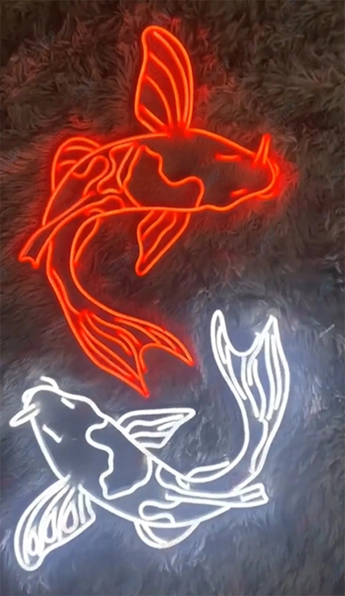 Koi Fish Neon Sign Custom Japanese Neon Signs Gaming Room Home Bedroom Art Wall Decor Led Fish Neon Sign Koi Lover Gift